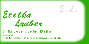 etelka lauber business card